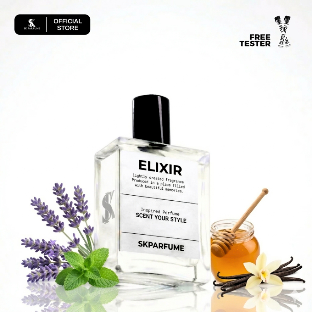 SK Parfume - ELIXIR Parfum Pria Aroma Vanilla Manis dan Mewah